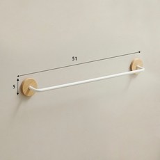 門後置物架收納架壁掛 衛生間厠所鞋子掛架 大尺寸 免打孔衚桃木 24h出貨】浴室拖鞋架 【臺灣, 櫸樹-51cm雅白色, 1個