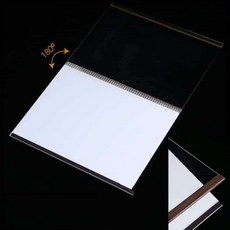 A4 부착식 게시판 브라운 사내 매장 메뉴판 간편교체 학교 표지판