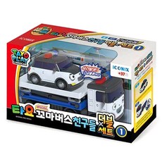아이코닉스 자동차장난감 타요 스페셜 꼬마버스 친구들 더블세트1 긴급출동 (090994) 경찰차 장난감, 1개, 상세페이지 참조