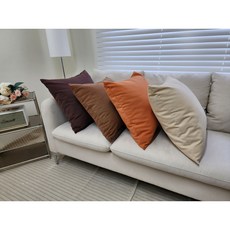 무지 쇼파쿠션 쿠션커버 면쿠션커버 소파인테리어 면100% 커버 모던 심플 40 45 50 30x50(커버만)