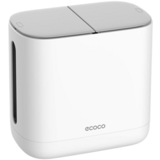 ECOCO意可可多用途紙巾盒 桌面紙巾盒 客廳家用迷你床頭垃圾桶 個性衛生桶 創意二合一垃圾桶, E24031標配-灰色, 1個