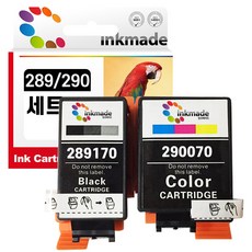 잉크메이드 엡손 호환잉크 T289 + T290 세트, 검정(T289), 칼라(T290), 1세트