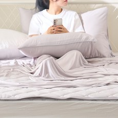 베드앤데코 쿨터치 냉감 홑이불, 그레이