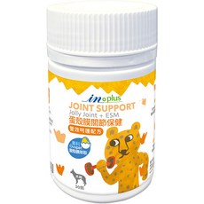 熊好命 IN-Plus 蛋殼膜 犬用保健品，含蛋殼膜、卵磷脂、魚油，呵護關節、亮麗毛髮, 1個, IN+蛋殼膜關節保健雙效呵護(30顆)