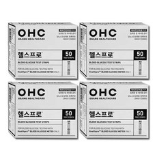 오상헬스케어 헬스프로 스트립 개인용 혈당 검사지 IGM-0028SA 50매 4박스, 4개, 50개입