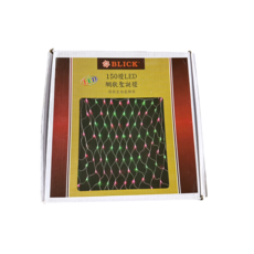 150顆LED燈網狀聖誕燈，節能裝飾燈，適用於聖誕節、派對、婚禮等各種場合，營造浪漫氣氛。, 1件, 彩色