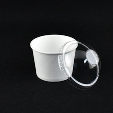 120cc 아이스크림컵 종이용기 700개(백색-무지)-돔뚜껑포함, 120cc(백색-무지)종이컵＋돔뚜껑