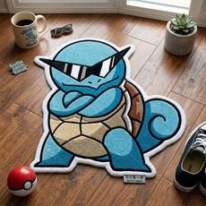 포켓몬스터 꼬부기 스쿼드 러그 카페트 바닥매트