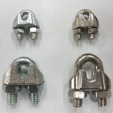 볼트아울렛 와이어클립 철 스텐 와이어부속품, 1개, 철와이어클립1/2(12mm)