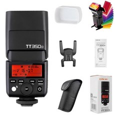 니콘 카메라용 고독스 GODOX TT350 미니 씽크라이트 TTL 플래시TT350N - 24G 무선 GN36 디퓨저 및 필터 포함 1/8000s HSS 스피드라이트, for Olympus/Panasonic