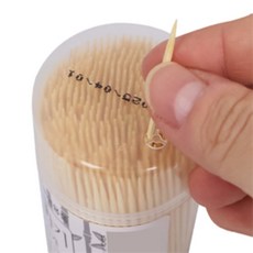 신라Pick 가는 대나무 이쑤시개 원형통 이쑤시게