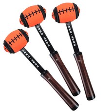 台灣製天然原木橄欖球造型按摩槌 養生彈性捶打棒 肩頸背部按摩, 橘色款, 1個