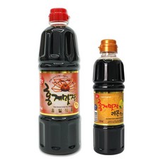 홍게맛장 소스 레드 900ml + 홍게맛장 레몬소스 500ml 홍게 조미료 맛간장, 1세트, 1.8L