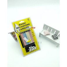 寶貝多 魔法重燃蠟燭/吹不熄蠟燭/搞怪蠟燭 10入組, 1個