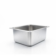 304 NSF식품 승인 사각 견고한 업소용 냉장고 반찬 스텐 밧드 바트, 1/2 (325x265mm) × 높이 10cm 몸체만, 1개