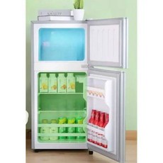 레트로 소형 원룸 컴팩트 냉장고 사이즈 2도어 작은 음료수, A. 실버(냉장19L/냉동10L)