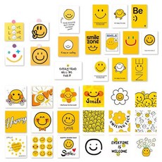 微笑明信片 35入, 1套, 混合顏色