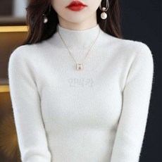 캐시미어 니트 목폴라 긴팔 스웨터 S~3XL 인박카24511