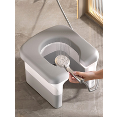 임산부욕실의자 미끄럼방지 목욕의자 쪼그리고 앉는 체어 1_그레이 PP 하드 좌변기, 2_커피 PP 하드 좌변기