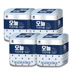 오늘 천연펄프100% 키친타올 화장지, 4매, 4개