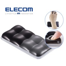 ELECOM MOH-BPGLSBK GEL 雙色短款護腕墊, 黑灰色-(MP-BPGLBK), 1個