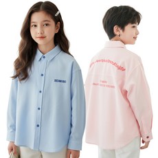 달콩슈 주니어용 순면 레터링 남방 셔츠 아동 남아 여아 DKW197