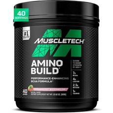 MuscleTech | BCAA Amino Acids + Electrolyte Powder | 7g of BCAAs + Electrolytes Support | Build Le, 1개, 593g