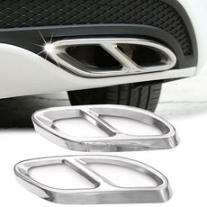 銀色不鏽鋼 排氣管 消音器 尾喉 14-16 W212 E350 15-21 W205 C300