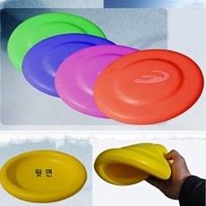 로싸원반 1개 rossa 플라잉부메랑 운동도구 체육, 소프트-연두