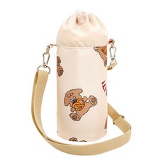 아이주 물통 가방 텀블러 물병 파우치 주머니 보온병 야외 소풍 준비물, 1개, 프레첼