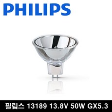 할로겐 램프 필립스 13189 EPZ DJT 13.8v 50w GX5.3 광학기 치과기구 내시경, 1개, 전구색