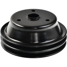 알루미늄 롱 워터 펌프 풀리 2개 홈 SB 쉐보레 265 283 305 327 350 383 400 V8 엔진 호환 USA, 6.9"OD-2 Groove-Long, black