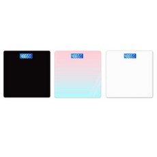 고정밀 디지털 체중계 측정 온도계 겸용 몸무게 재기 단체 대량, 화이트, 색상:화이트