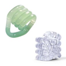 조물조물 집중력향상 스트레스 해소 손장난감 피젯 토이, 2개, 그린+투명