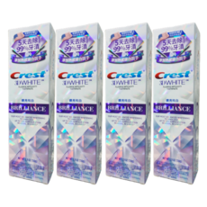 Crest 3D White 極致鑽白牙膏, 110g, 4個