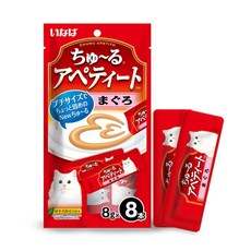 [오늘까까] 이나바 츄르 아페티토 짜먹는 고양이 간식 파우치, 64g, 4세트, 참치