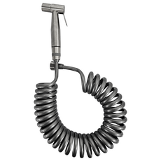 욕실 스프레이건 스프링호스 코일호스 세트, 그레이, 5m