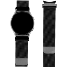 모할랩 갤럭시워치 4 5 프로 클래식 호환 메탈 밀레니즈 날개형 스트랩, 02 블랙