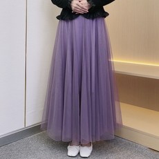 2025春夏網紗裙 720度大擺裙 字顯瘦長款廣場舞裙 801
