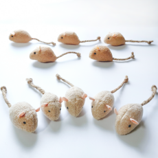 펫버틀러 고양이 캣닢 쥐돌이 쥐 장난감, 1개, 브라운 베이지