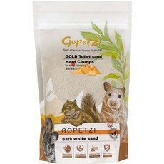 gopetzi 沙漠砂 凝結砂 小動物黃金廁砂 - 寵物鼠/倉鼠適用, 1個, 金
