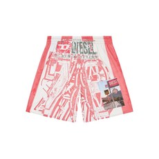 디젤 커트 그래픽 프린트 쇼츠