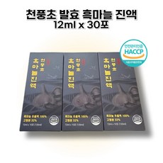 [정품] 천풍초 발효 흑마늘 농축액 진액 즙 스틱 엑기스 액기스, 1박스, 12ml