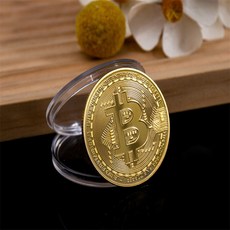 투엘 모형 비트코인 기념주화 f, 골드