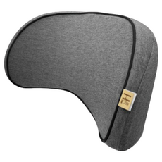 日本 BONFORM 療癒低反發腰靠 日系灰 腰墊 背墊 舒適透氣 慢回彈記憶棉 人體工學 柔軟紓壓, 深灰色