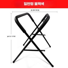 신보 악기 대북 스탠드 접이식 높이조절 드럼 거치대, 1개, A_스프레이 블랙 3단 높이조절