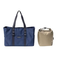 WAQ x URBAN RESEARCH DOORS 콜라보 토트 & 쿨러백 경량 대용량 대형 수납 토트백 보냉 30L NAVY 네이비