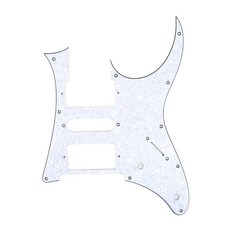 ST SQ 일렉트릭 기타 액세서리용 3겹 11홀 일렉트릭 기타 픽가드 스크래치 방지 펄 플레이트 가드 커버, White pearl