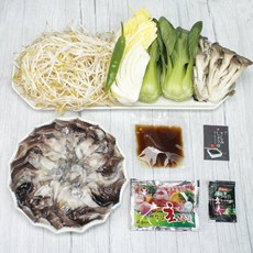 6시내고향 특품선별 새조개 샤브샤브 밀키트 초코새조개 야채세트, 1개, 손질새조개 500g + 샤브야채육수세트 1.5kg