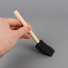 미술용 어린이 페인트 스폰지 브러쉬 2.5cm 폼브러쉬 미술 붓 페인팅붓